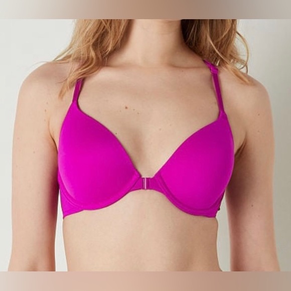 PINK - Wear EveryWhere Front Close T-Shirt Lightly Lined Bra - Picture 12 of 15